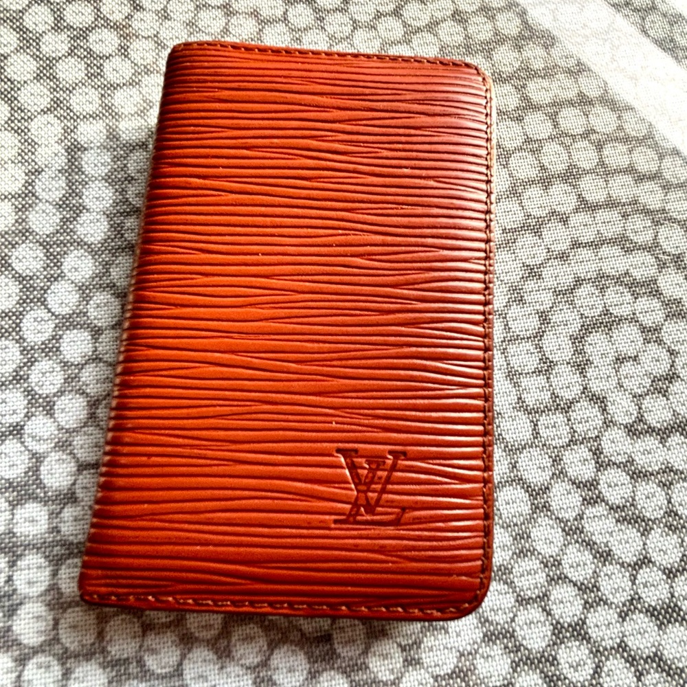 Louis Vuitton Epi Leather Wallet Card(Tan color)
